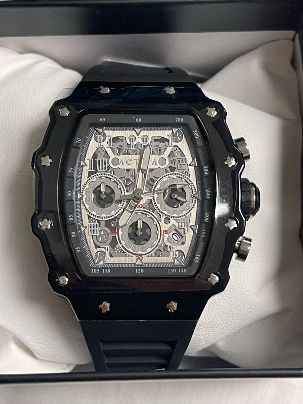 Activa Fury X Invicta Men's Watch w/ Skeleton Dial - 44.3mm, Black (ACW2305-007)